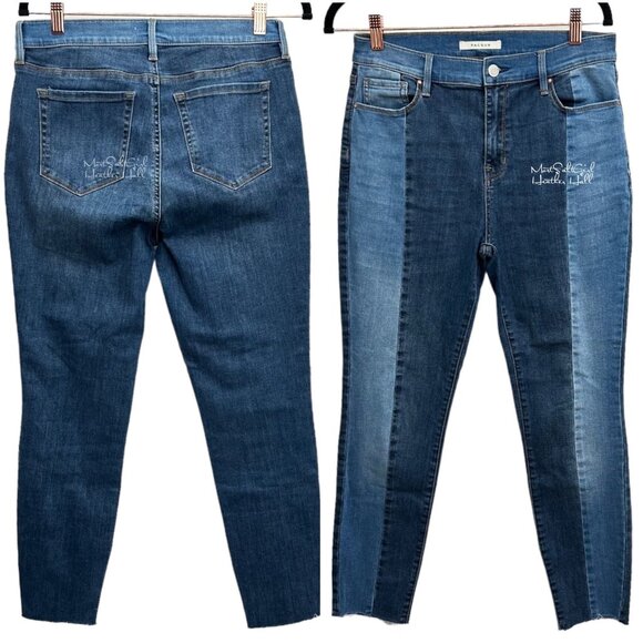 PacSun Two-Tone Colorblock High-Rise Ankle Style Jegging 28 - Picture 6 of 6